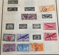 Vintage Stamp Album 1944 Scott International Worldwide Stamps Collection 160+