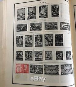 Vintage Stamp Album 1944 Scott International Worldwide Stamps Collection 160+