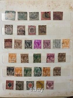 Vintage Stamp Album- 314 stamps Old Collection / US & Foreign stamps