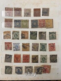 Vintage Stamp Album- 314 stamps Old Collection / US & Foreign stamps