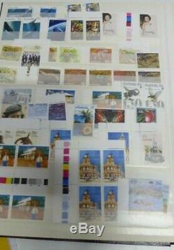 Vintage Stamp Album Collection Mint Australian & Chinese Stamps Sheets Blocks