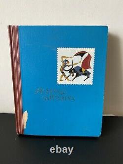 Vintage Stamp Album with Lots of Very Collectible Stamps Including Worldwide