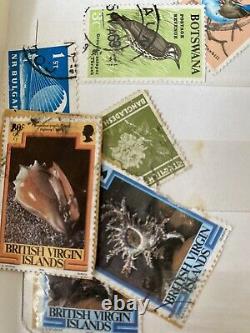 Vintage Stamp Album with Lots of Very Collectible Stamps Including Worldwide