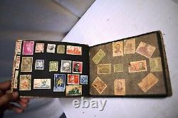 Vintage Stamp Collecting Book Postage Stamps Album Philately Collectibles Rare