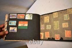 Vintage Stamp Collecting Book Postage Stamps Album Philately Collectibles Rare