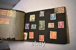 Vintage Stamp Collecting Book Postage Stamps Album Philately Collectibles Rare