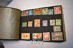 Vintage Stamp Collecting Book Postage Stamps Album Philately Collectibles Rare