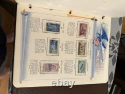 Vintage Stamp Collection Album Antique Stamps Book