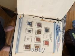 Vintage Stamp Collection Album Antique Stamps Book