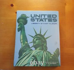 Vintage Stamp Collection Album US/UN/Philippines 500+ Stamps 1873-1975