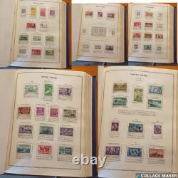 Vintage Stamp Collection Album US/UN/Philippines 500+ Stamps 1873-1975