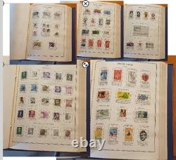Vintage Stamp Collection Album US/UN/Philippines 500+ Stamps 1873-1975