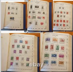 Vintage Stamp Collection Album US/UN/Philippines 500+ Stamps 1873-1975