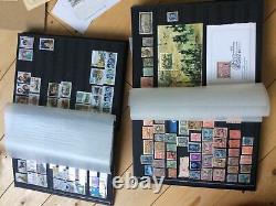 Vintage Stamp Collection From Around The World In Albums
