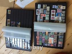 Vintage Stamp Collection From Around The World In Albums