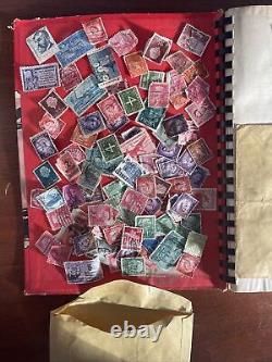 Vintage Stamp Collection Huge Lot Stamps Book Album Antique