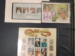 Vintage The Princess Diana Worldwide Stamp Collection Album with Stamps