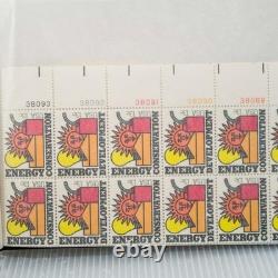 Vintage US Postage Stamp Block Collection Album Over 200 Stamps Plate Blocks
