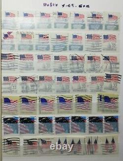 Vintage US Stamps Collection Album Lot, More Than 700 Used Stamps