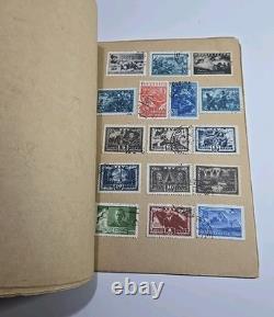 Vintage USSR Stamp Album KOGIZ 1930s Soviet Union Collection 11 Pages
