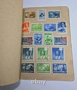 Vintage USSR Stamp Album KOGIZ 1930s Soviet Union Collection 11 Pages
