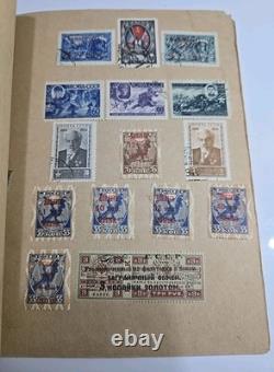 Vintage USSR Stamp Album KOGIZ 1930s Soviet Union Collection 11 Pages
