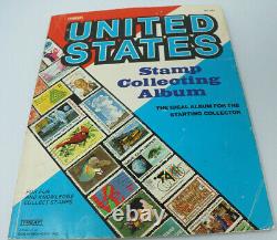 Vintage United States Stamp Collecting Album Treat No 201 53 Stamps included