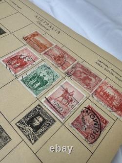 Vintage Whitman Postage Stamp Album Collection US Stamps Stamp Hinges Lot