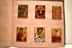 Vintage World Stamp Album 30 Pages 325 Stamps Thematic Collection Animals Art Fl