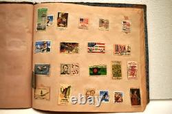 Vintage World Stamp Album 30 Pages 325 Stamps Thematic Collection Animals Art Fl