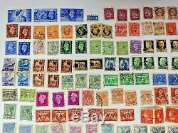 Vintage World Stamp Stock Book Collection Lot 100+ Stamps Worldwide Album Used