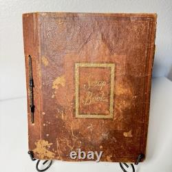 Vintage Worldwide Stamp Album Scrap Book Ephemera Collection WWII Era
