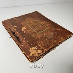 Vintage Worldwide Stamp Album Scrap Book Ephemera Collection WWII Era
