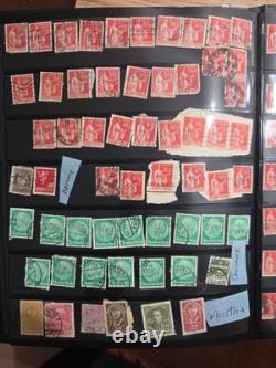 Vintage Worldwide Stamp Collection 2 Albums 1,163 Stamps Mudor & Paragon