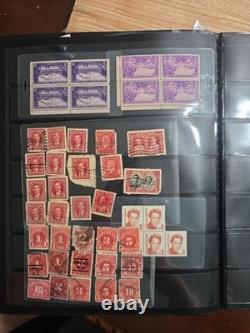Vintage Worldwide Stamp Collection 2 Albums 1,163 Stamps Mudor & Paragon