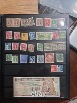Vintage Worldwide Stamp Collection 2 Albums 1,163 Stamps Mudor & Paragon