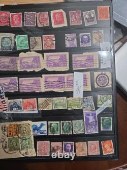 Vintage Worldwide Stamp Collection 2 Albums 1,163 Stamps Mudor & Paragon
