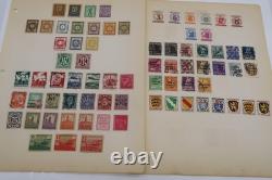 Vintage Worldwide Stamp Collection Album-1 with 2,200+ Stamps 143 Pages