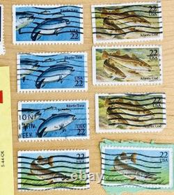 Vintage Worldwide Stamp Collection Album USA UN Switzerland FDC Christmas Seals