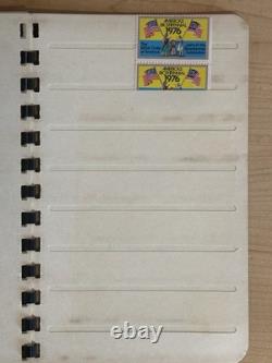 Vintage Worldwide Stamp Collection Album USA UN Switzerland FDC Christmas Seals