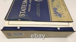 Vintage pre-1970s STATESMAN Deluxe World Stamp Album 100's of stamps