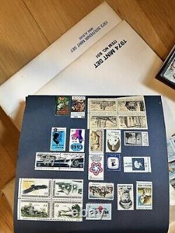 Vintage stamp collections lot Mostly USA, Some Worldwide New &Used Fleetwood