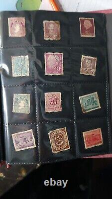Vintage world wide stamp collections lots in Album
