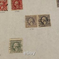 WASHINGTON FRANKLIN LOT OF STAMPS IMPERFS, #525-530, 480's, 490's AND MORE