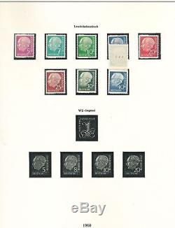 WEST GERMANY 1957/71 MNH Lindner Album Collection(350+)ALB136