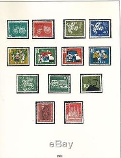 WEST GERMANY 1957/71 MNH Lindner Album Collection(350+)ALB136