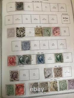WORLD LARGE Ideal Albums OLD M&U Collection. Europe Usa Asia (Appx 5000 Stamps)ID
