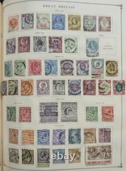 WORLD Stamp Collection in TWO Scott Albums 1840-1940 CLEAN Scott Value $25K+