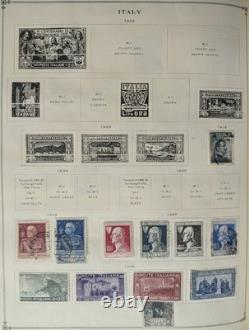 WORLD Stamp Collection in TWO Scott Albums 1840-1940 CLEAN Scott Value $25K+