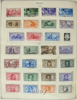 WORLD Stamp Collection in TWO Scott Albums 1840-1940 CLEAN Scott Value $25K+